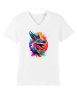 Chihuahua Burst Tricou mânecă scurtă guler V Bărbat Presenter