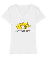 Ce pisicii mei Tricou mânecă scurtă guler V Damă Evoker