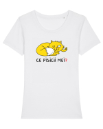 Ce pisicii mei Tricou mânecă scurtă guler larg fitted Damă Expresser