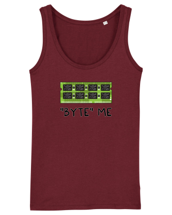 Byte me Burgundy