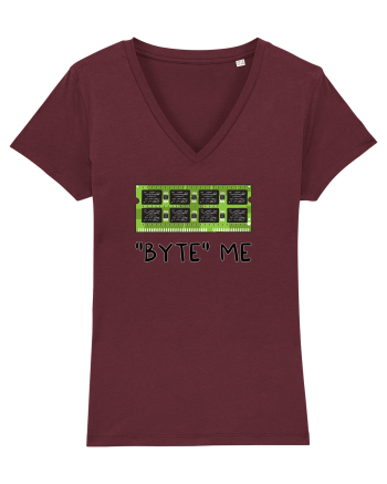 Byte me Burgundy