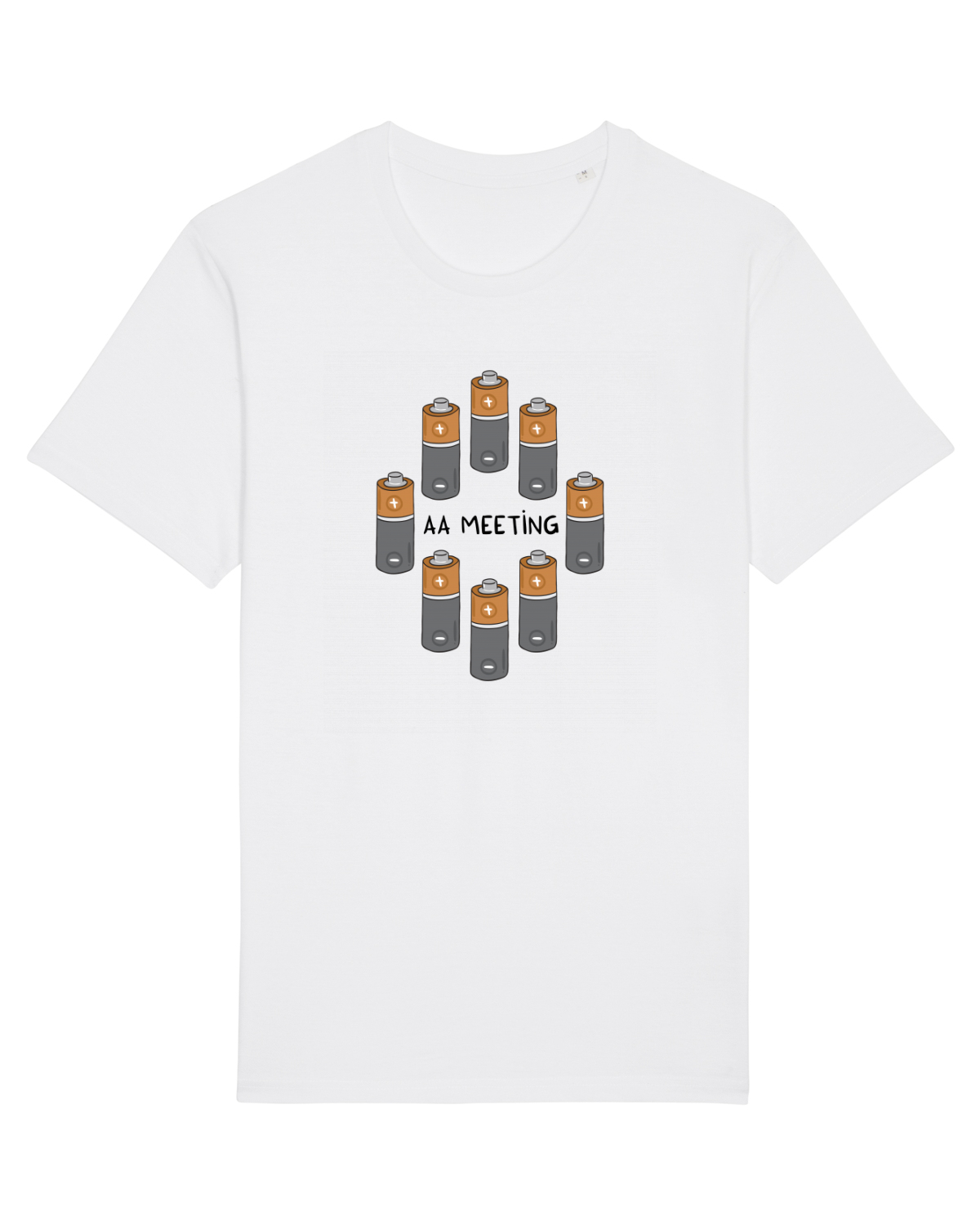 Tricou mânecă scurtă Unisex Rocker White