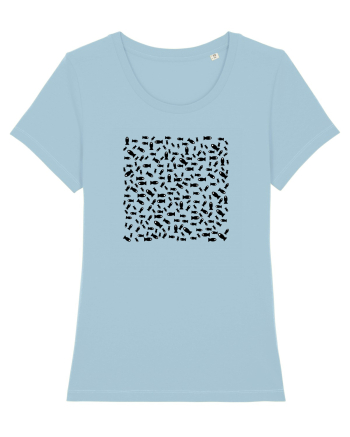 Black fishes Sky Blue