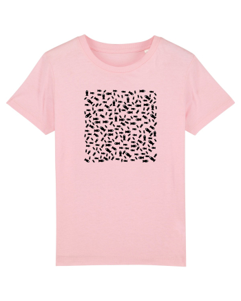 Black fishes Cotton Pink