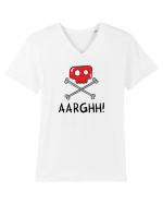 Cute little pirate sign Tricou mânecă scurtă guler V Bărbat Presenter