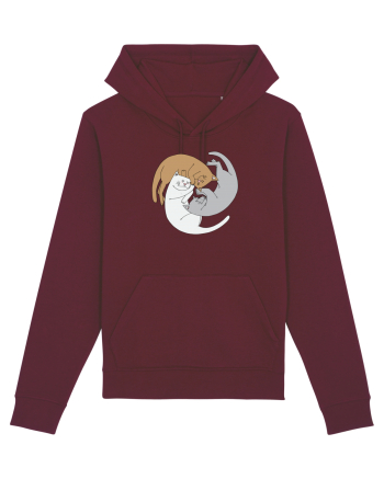 Spiral cats Burgundy