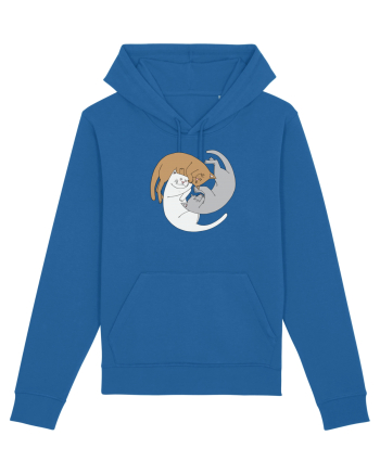 Spiral cats Royal Blue