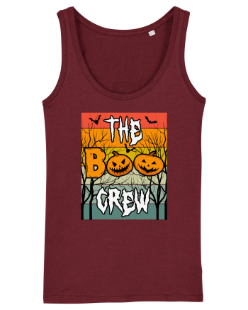 Boo Crew Halloween Burgundy