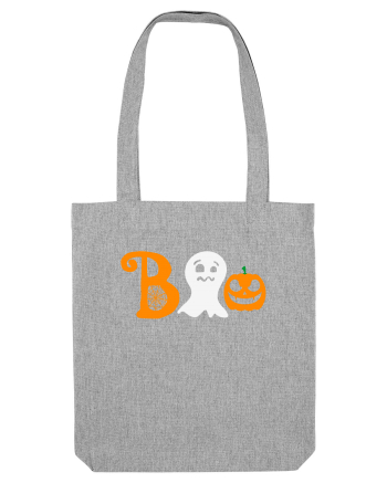 Boo Pumpkin Halloween Heather Grey