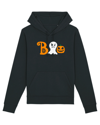 Boo Pumpkin Halloween Black