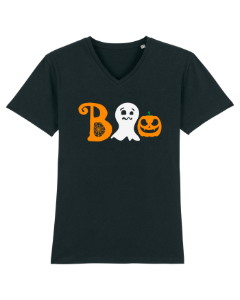 Boo Pumpkin Halloween Black