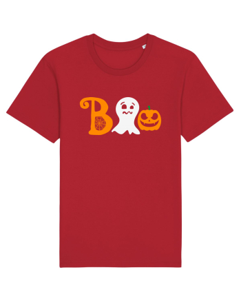 Boo Pumpkin Halloween Red