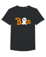 Boo Pumpkin Halloween Tricou mânecă scurtă guler larg Bărbat Skater