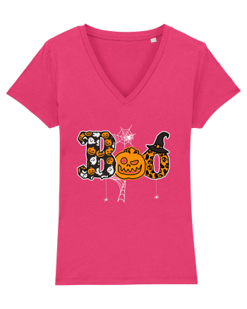 Boo With Spiders And Witch Hat Raspberry