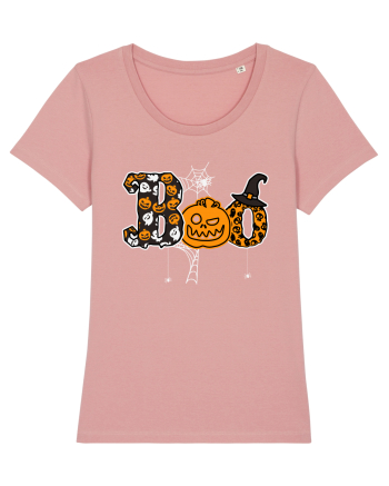 Boo With Spiders And Witch Hat Canyon Pink
