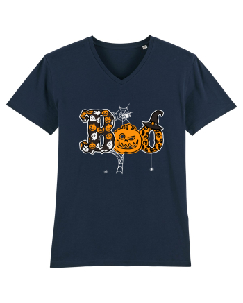 Boo With Spiders And Witch Hat French Navy
