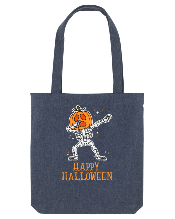 Dabbing Pumpkin Dabbing Skeleton Midnight Blue