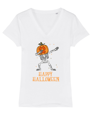Dabbing Pumpkin Dabbing Skeleton White