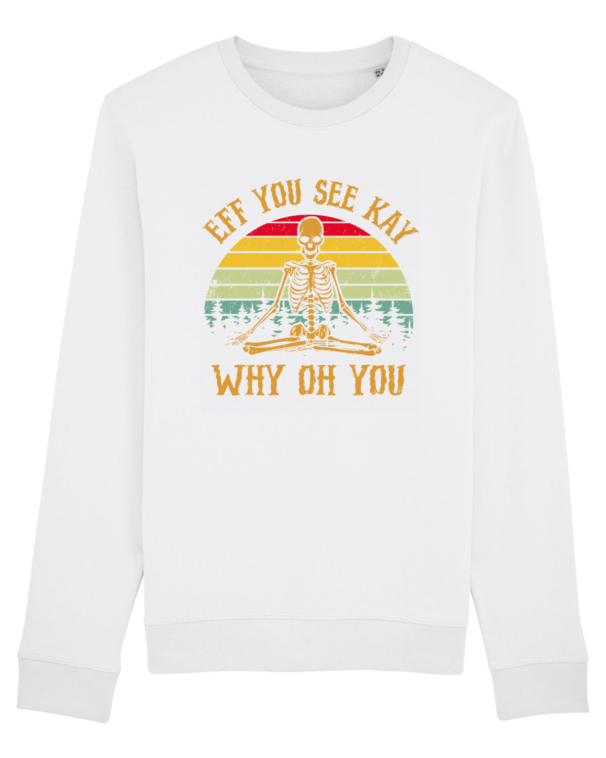 Bluză mânecă lungă Unisex Rise White