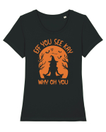 Eff You See Kay Why Oh You Witch Tricou mânecă scurtă guler larg fitted Damă Expresser