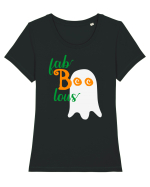 Fab BOO-lous Halloween Tricou mânecă scurtă guler larg fitted Damă Expresser