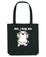 Ghost Cow Moo I Mean Boo Halloween Sacoșă textilă