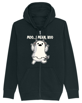 Ghost Cow Moo I Mean Boo Halloween Black