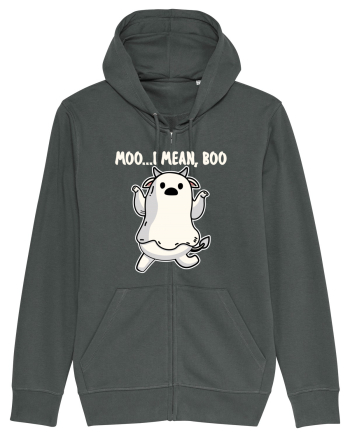 Ghost Cow Moo I Mean Boo Halloween Anthracite