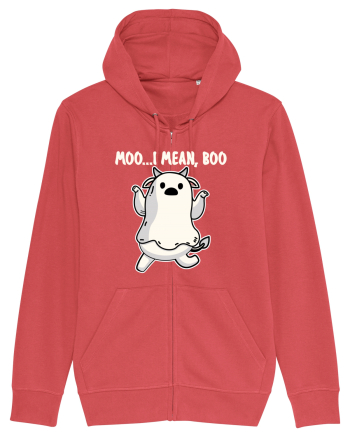 Ghost Cow Moo I Mean Boo Halloween Carmine Red