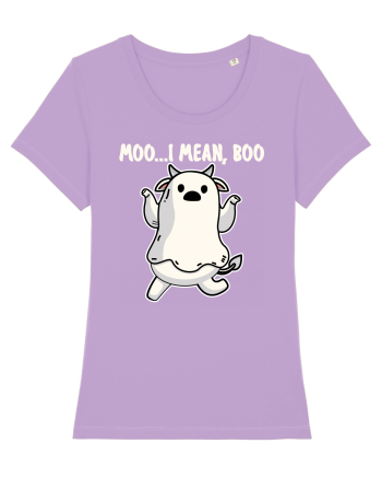 Ghost Cow Moo I Mean Boo Halloween Lavender Dawn