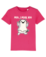 Ghost Cow Moo I Mean Boo Halloween Tricou mânecă scurtă  Copii Mini Creator