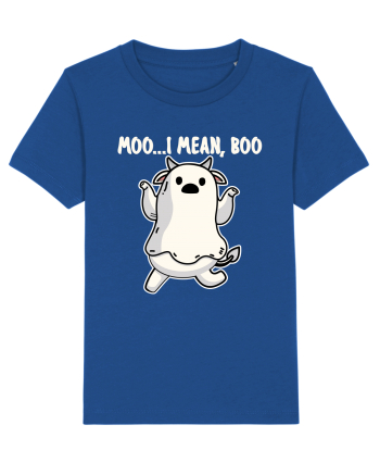 Ghost Cow Moo I Mean Boo Halloween Majorelle Blue