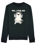 Ghost Cow Moo I Mean Boo Halloween Bluză mânecă lungă Unisex Rise