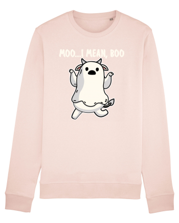 Ghost Cow Moo I Mean Boo Halloween Candy Pink