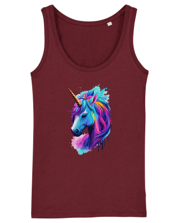 Neon Unicorn Dreams Burgundy