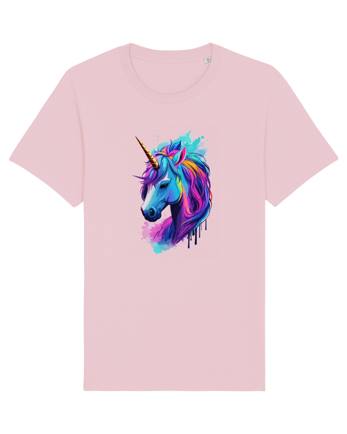 Tricou mânecă scurtă Unisex Rocker Cotton Pink