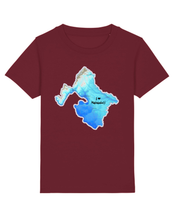Mehedinți County Map Burgundy