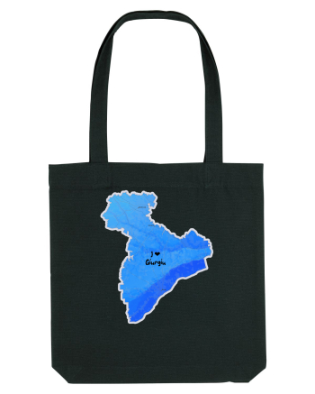 Giurgiu County Map Black
