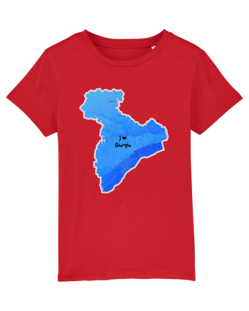 Giurgiu County Map Red