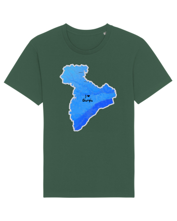 Giurgiu County Map Bottle Green