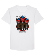 Ete, draci moțați Tricou mânecă scurtă guler larg Bărbat Skater