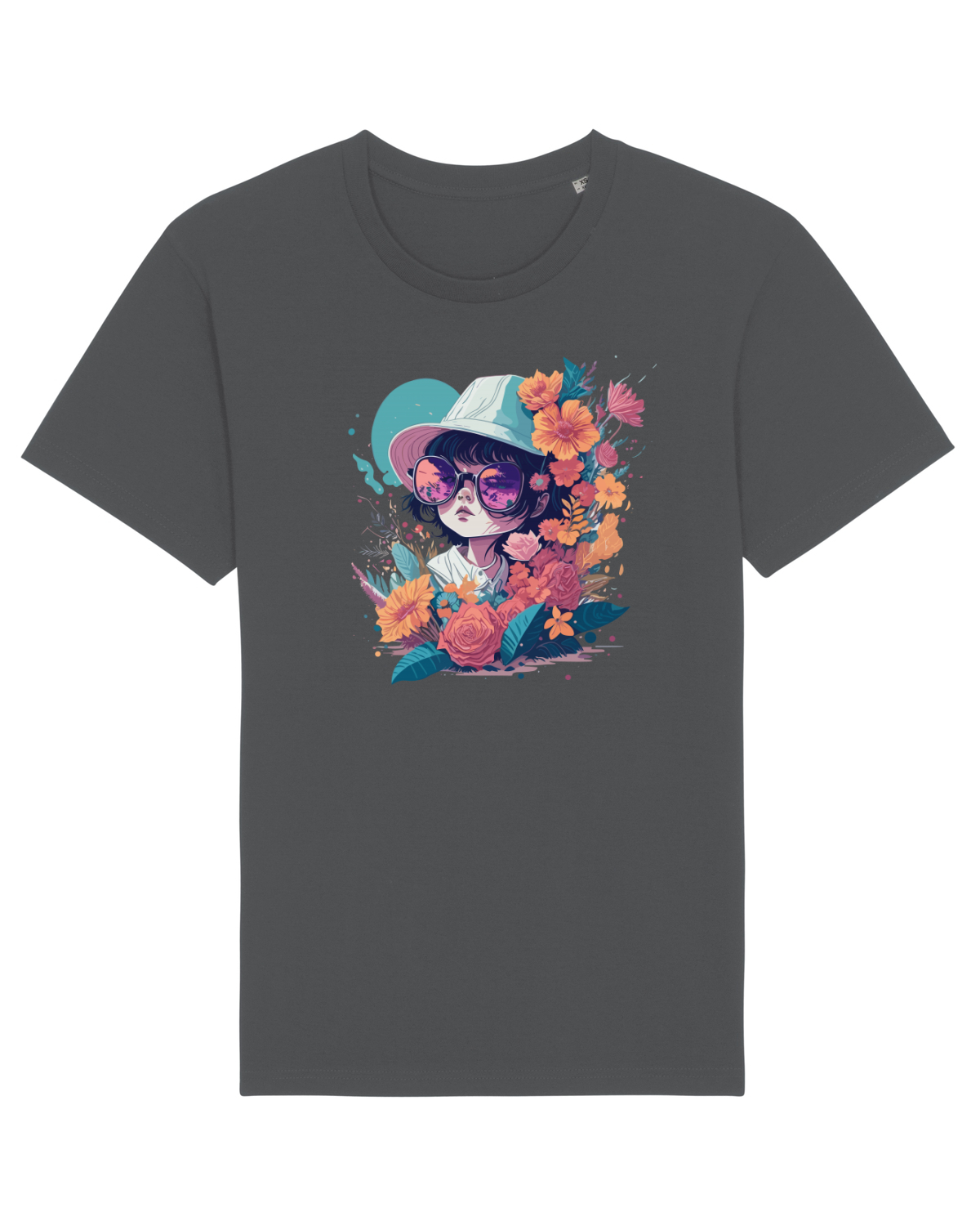 Tricou mânecă scurtă Unisex Rocker Anthracite