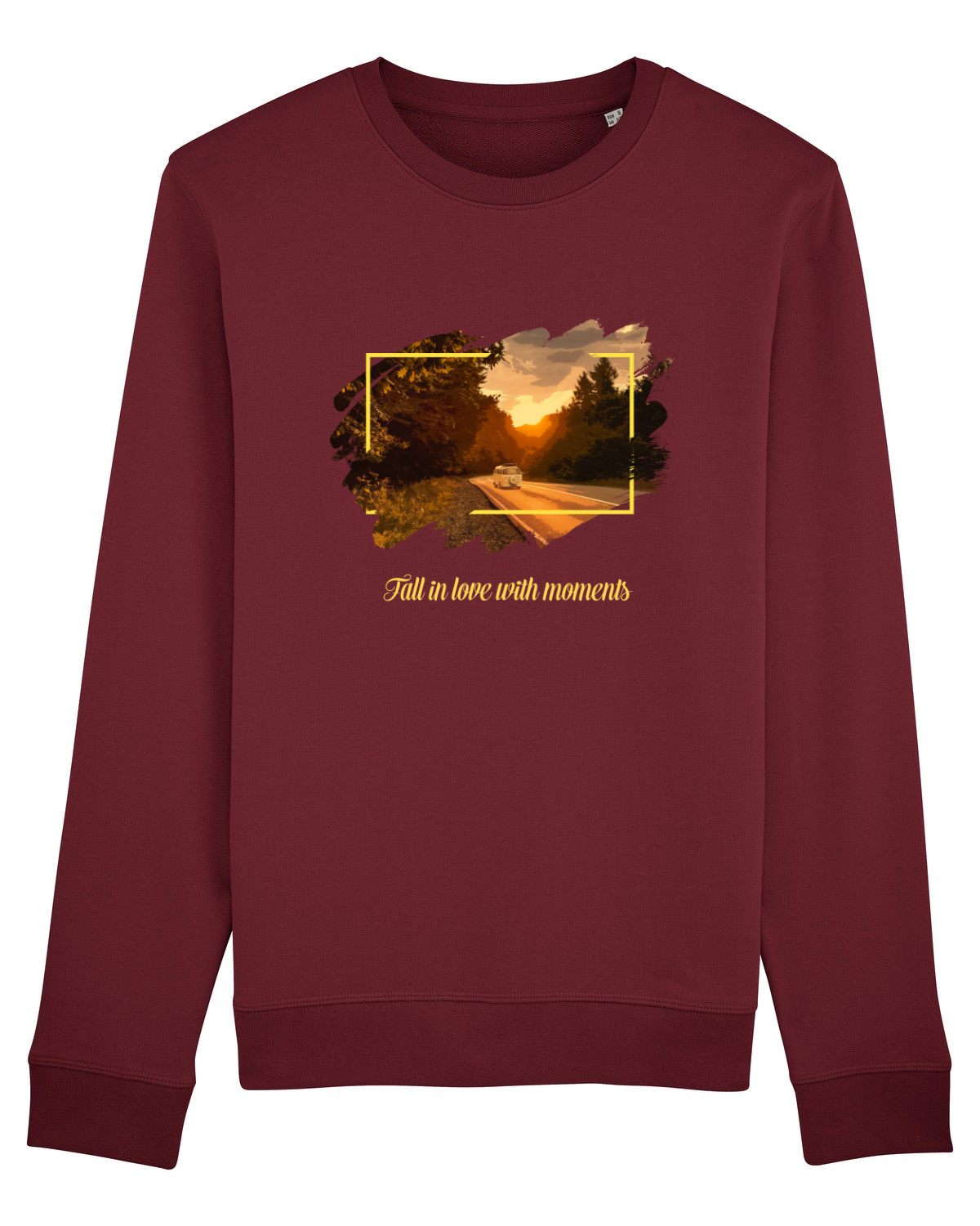 Bluză mânecă lungă Unisex Rise Burgundy