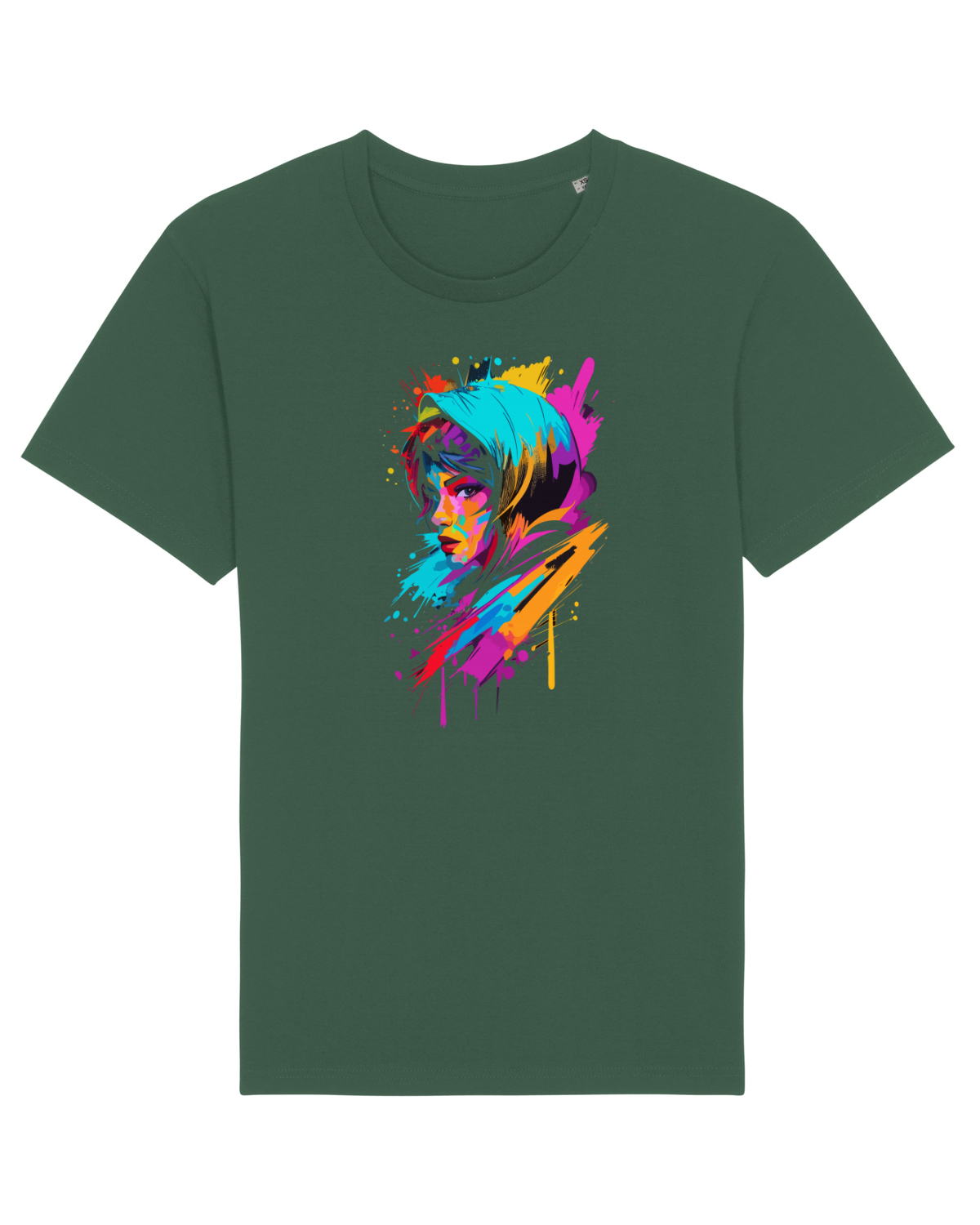 Tricou mânecă scurtă Unisex Rocker Bottle Green