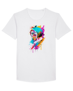 Side Portrait of a Woman Tricou mânecă scurtă guler larg Bărbat Skater