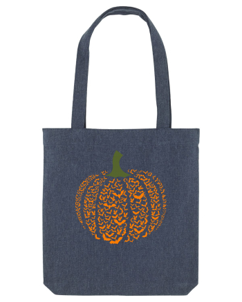 Halloween Bat Pumpkin Midnight Blue