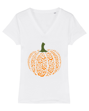 Halloween Bat Pumpkin White