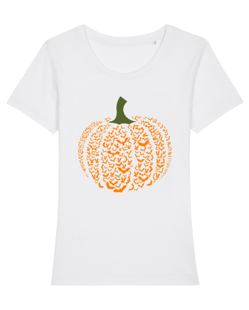 Halloween Bat Pumpkin White