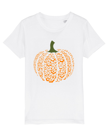Halloween Bat Pumpkin White
