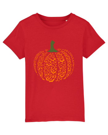 Halloween Bat Pumpkin Red